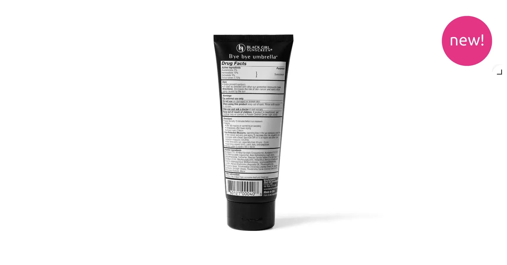 Black Girl Sunscreen Lotion for Face and Body - SPF 30 (89ml / 3floz)