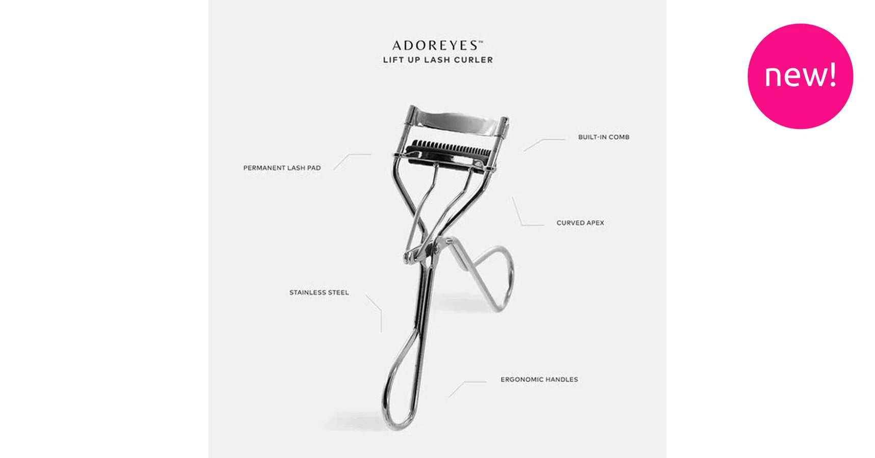 ADOREYES Lift Up Lash Curler with a built-in comb