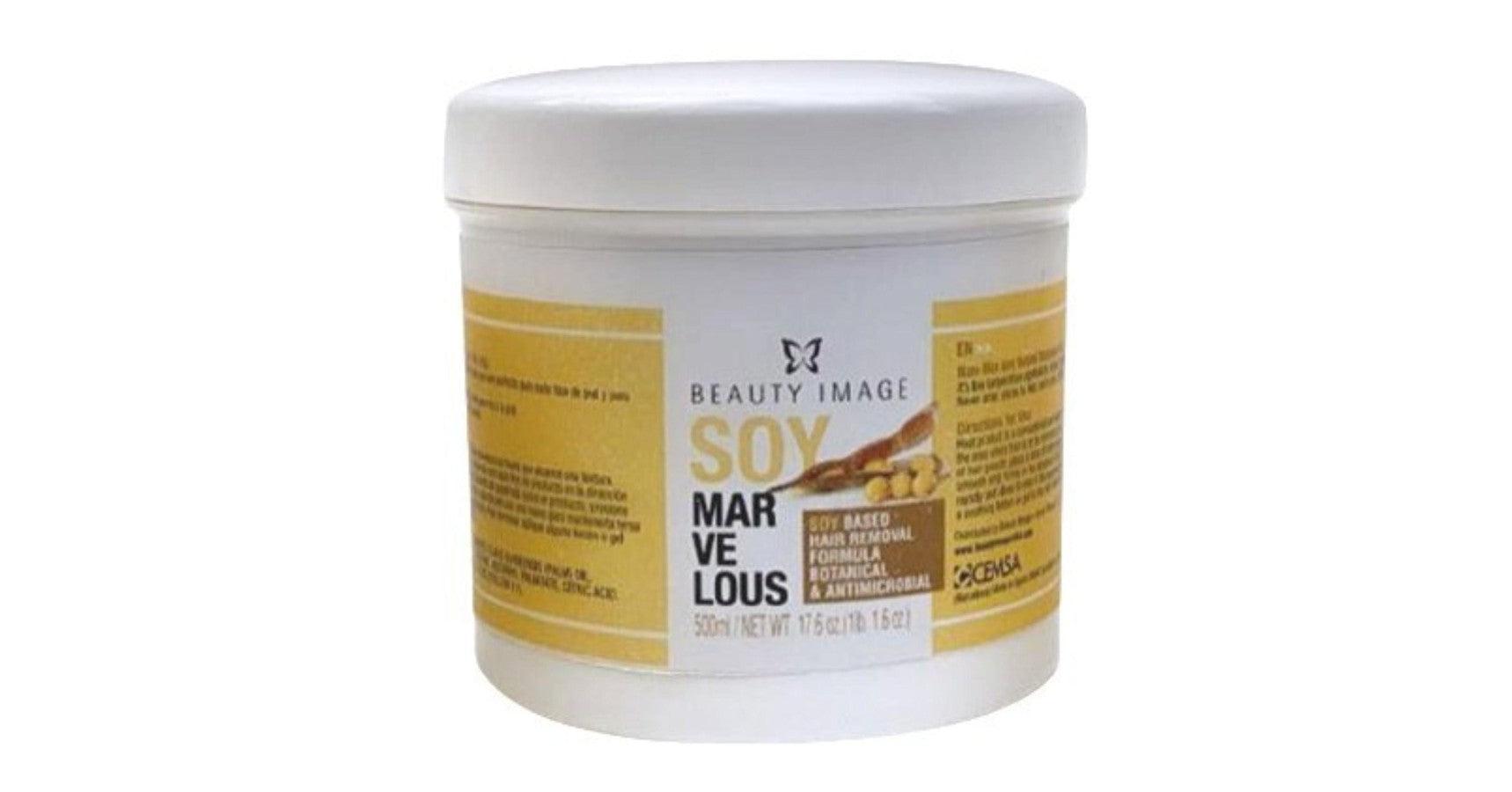 Beauty Image Soft Wax - Soy Marvelous Jar (17.6oz./500gm)