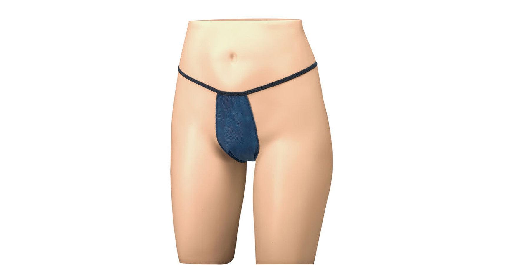 Disposable Tanga Panty - blue (100/box)