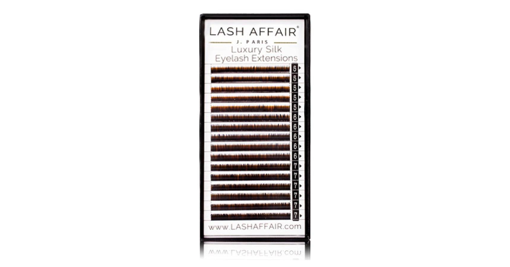 Lash Affair Bottom Silk Lashes Mixed Tray C-Curl: 5-7mm x 0.07 - Black