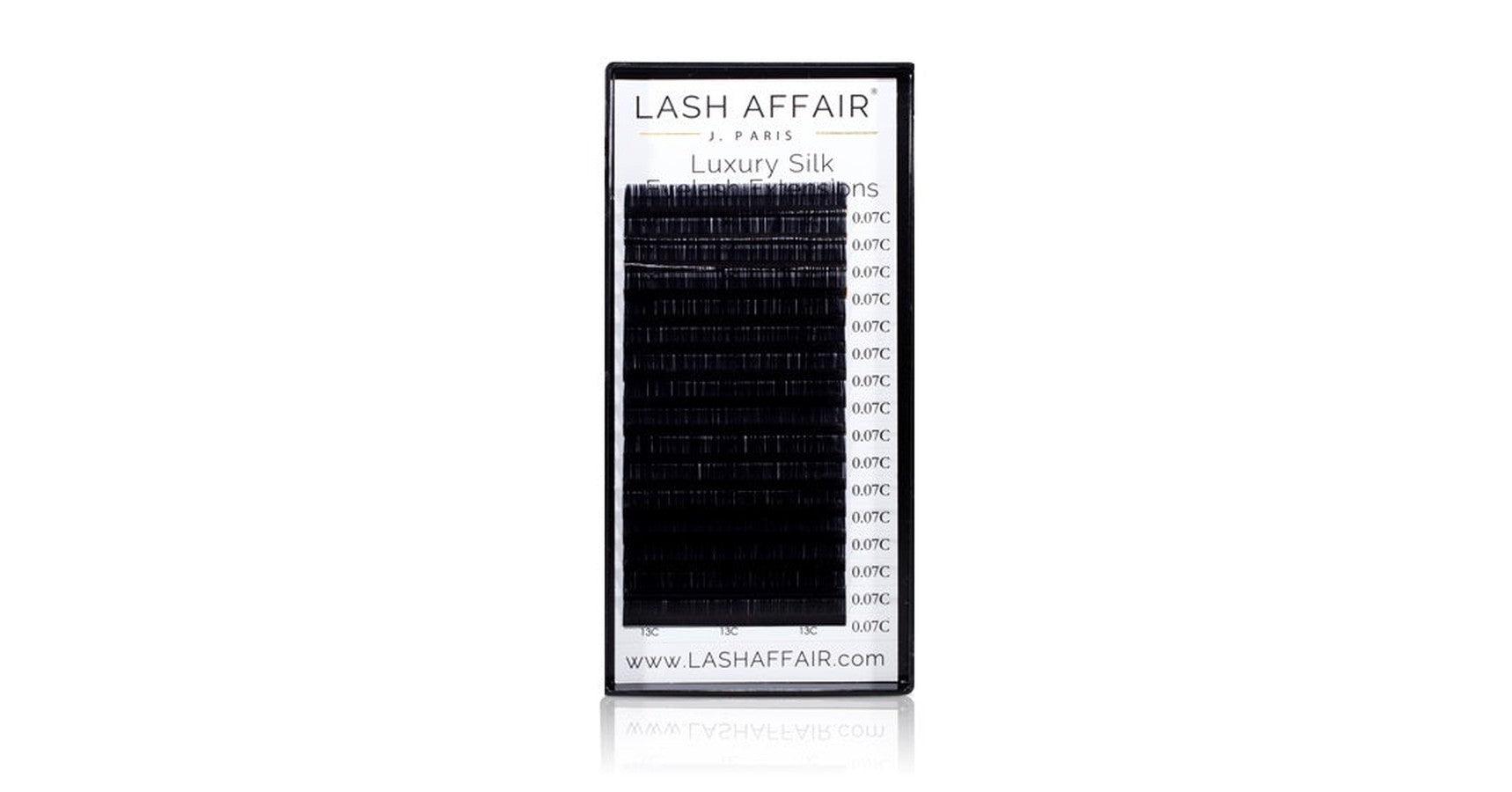 Lash Affair Classic Silk Lashes Mixed Length C-Curl: Short 7-10mm x .18 - Black