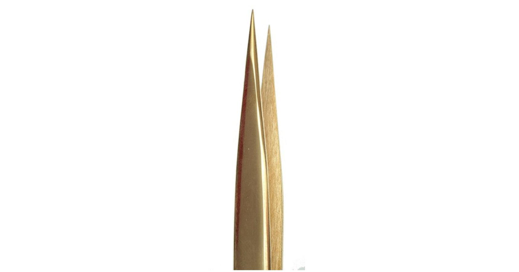 Lash Affair On Point - Gold Tweezers (straight)