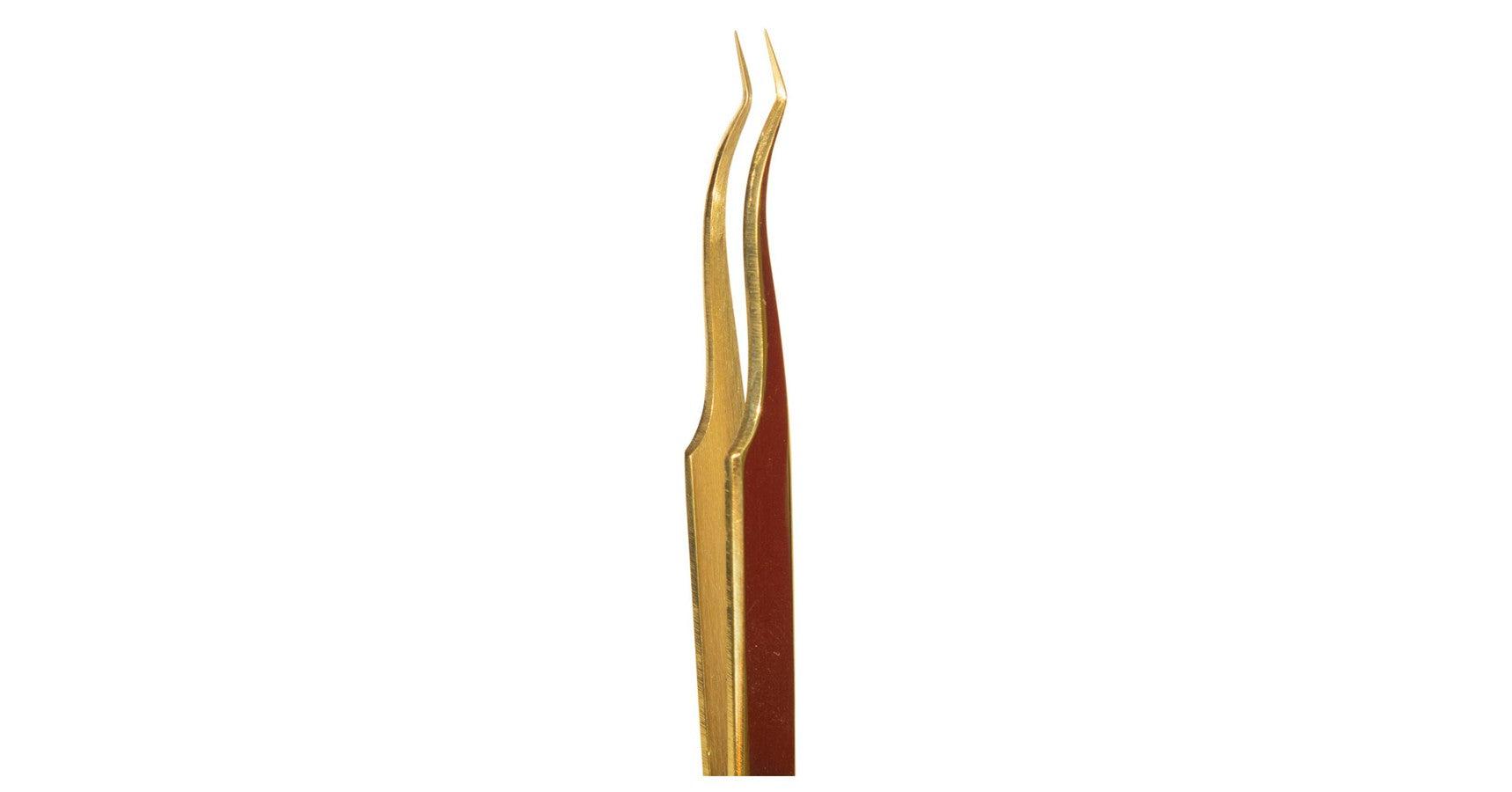 Lash Affair The Main Squeeze- Gold Tweezers (Curved fine tip)