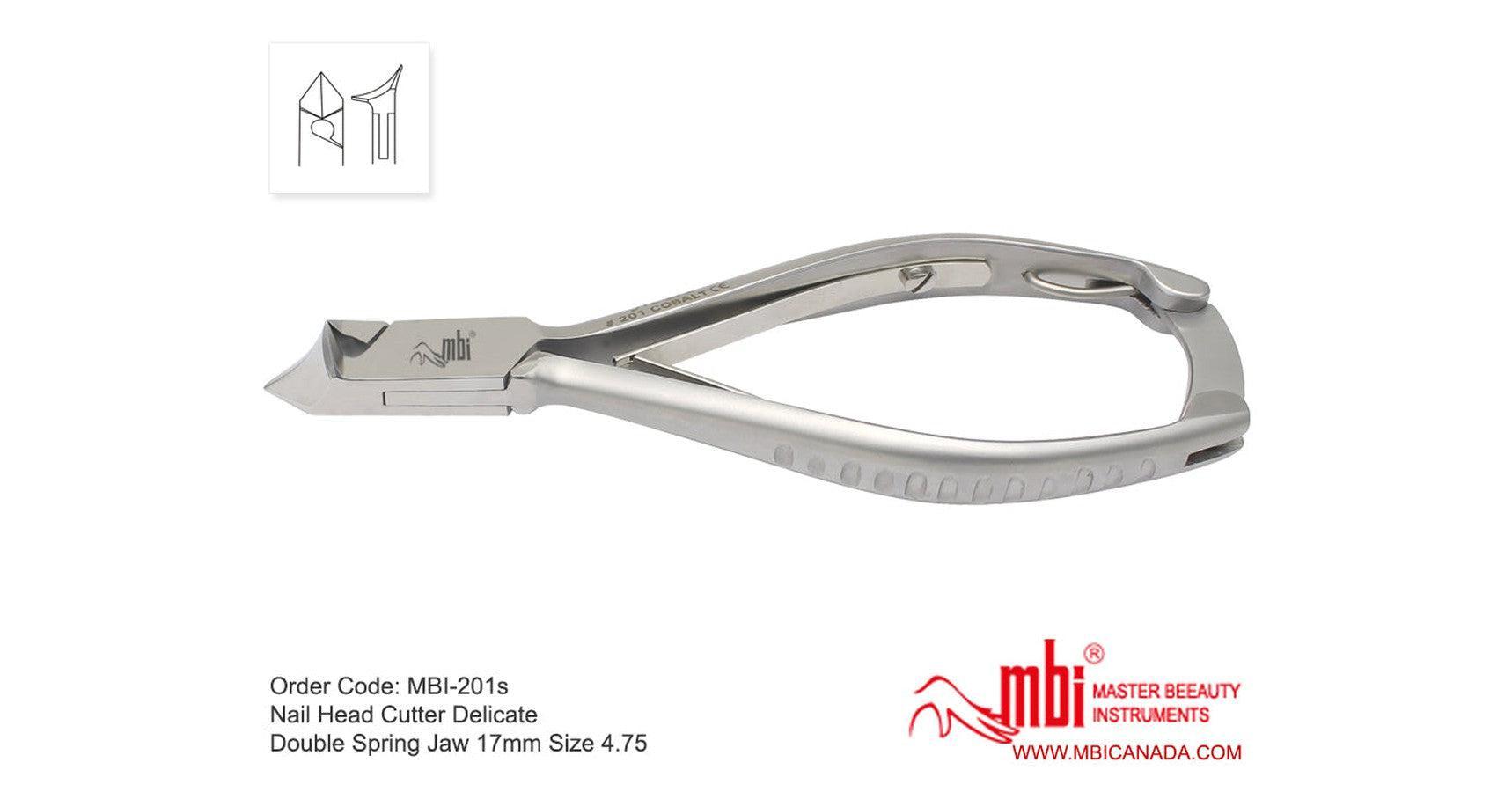 MBI 4.75" Stainless Steel Ingrown Nail Nipper (double-spring jaw)