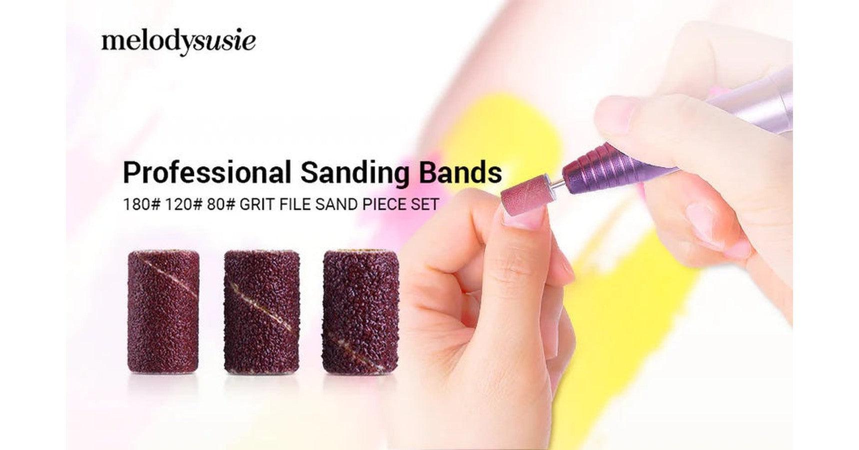 MelodySusie Sanding Bands Kit (3 different grits with mandrel) - 300/pack