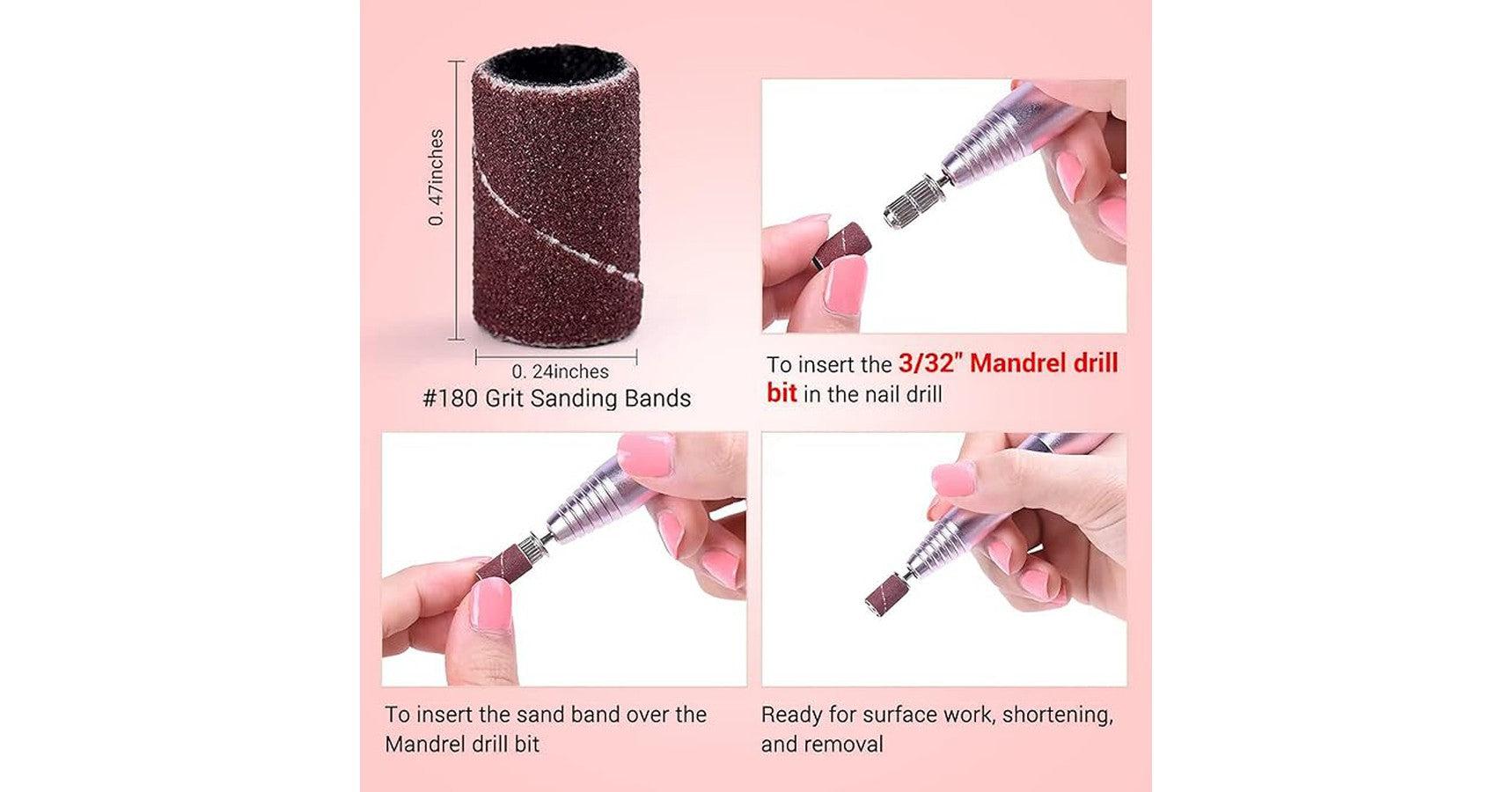 MelodySusie Sanding Bands Kit (with mandrel) 100/pack