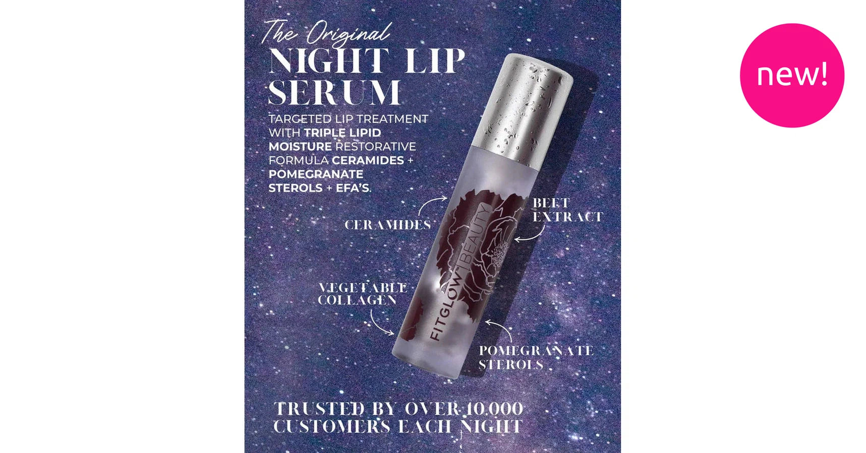 Fitglow Night Lip Serum DUO (10g each)