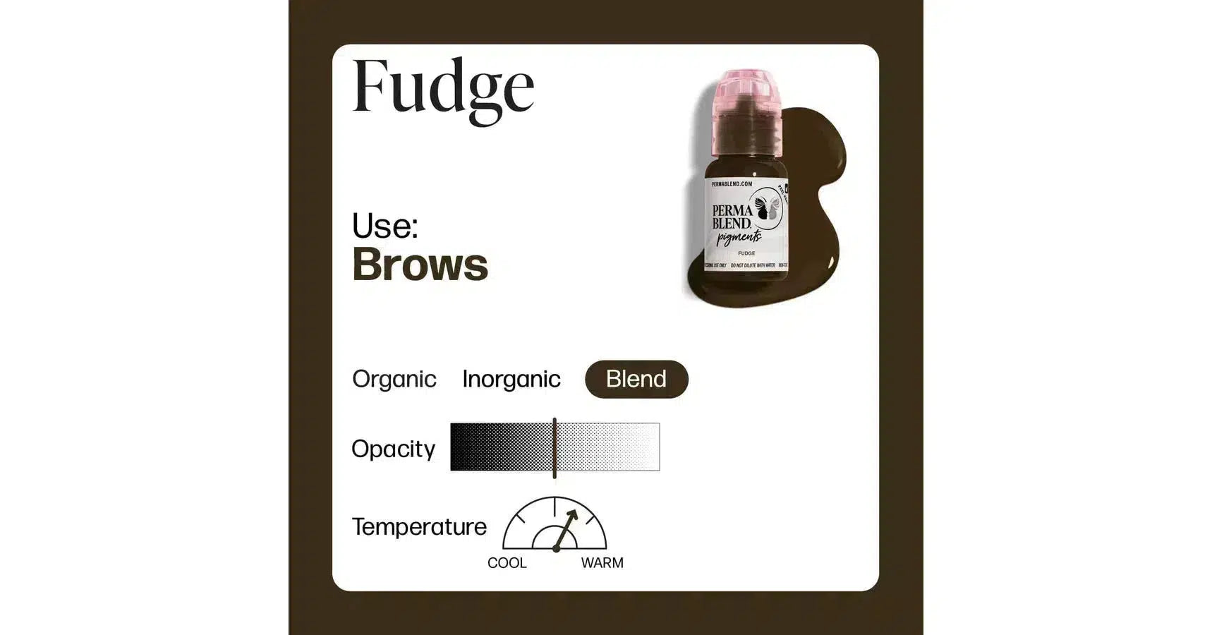 Perma Blend Brow Pigment - Dark Fudge (0.5oz.)