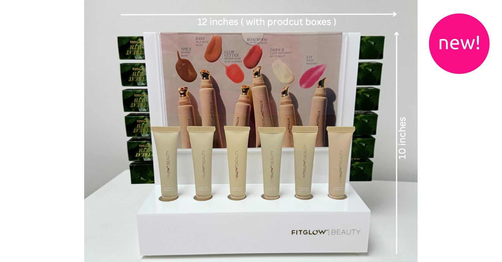 Fitglow Lip Balm/Serum Display