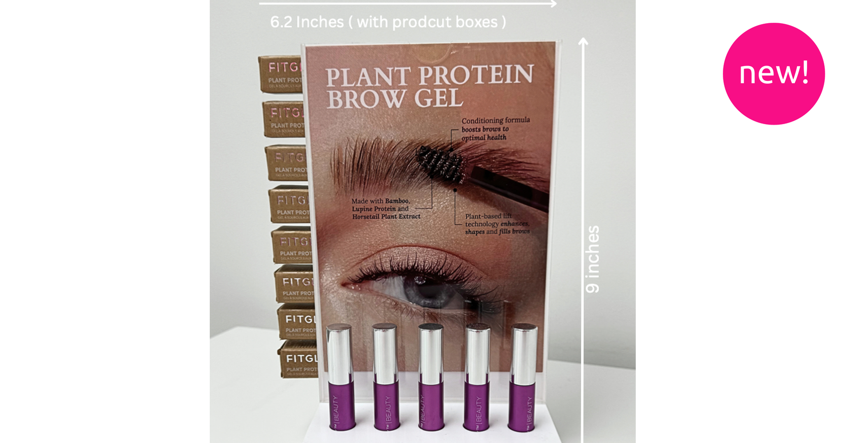 Fitglow Brow Gel Display