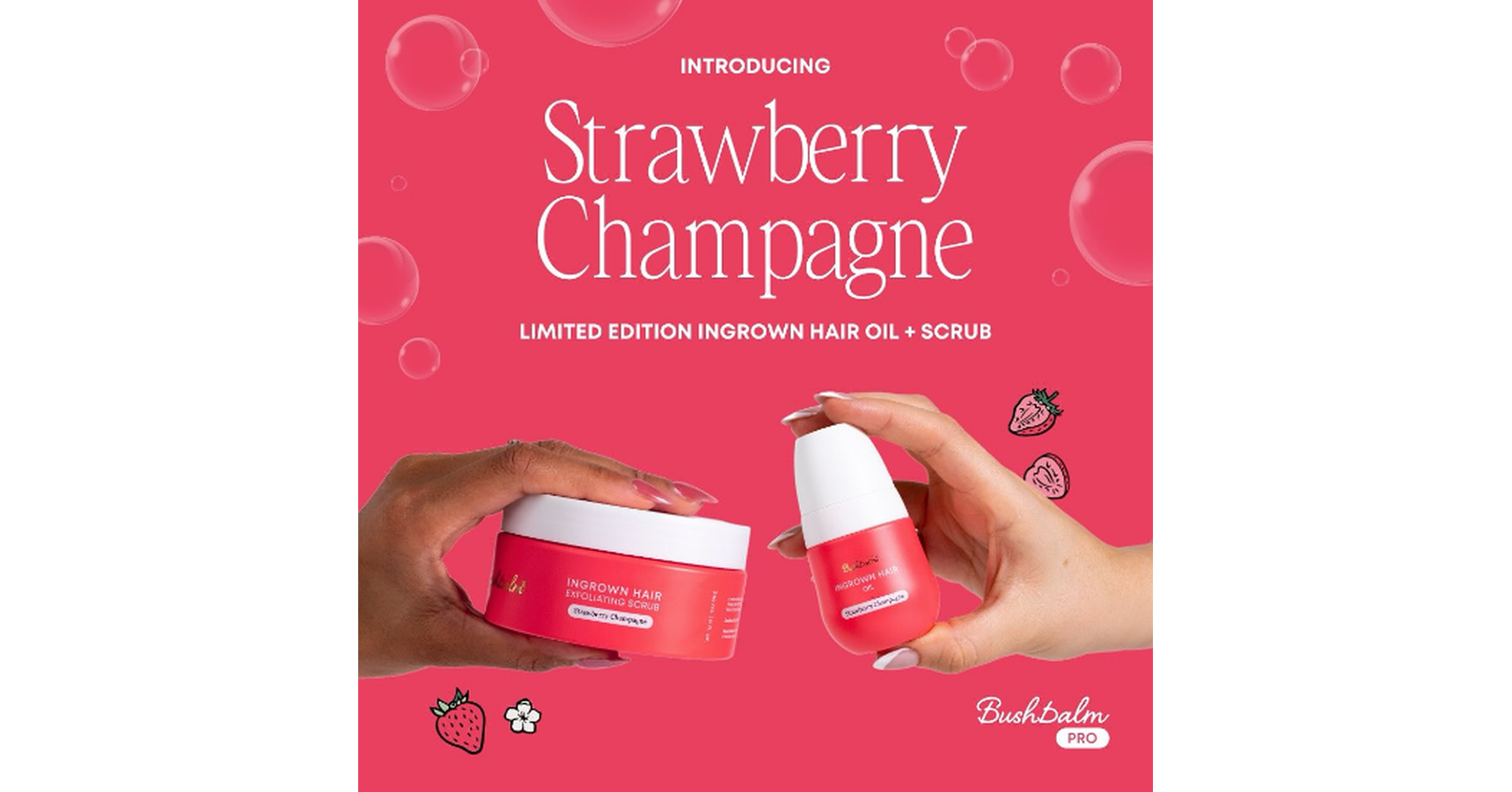 Bushbalm Strawberry Champagne Ingrown Hair Oil (30ml)