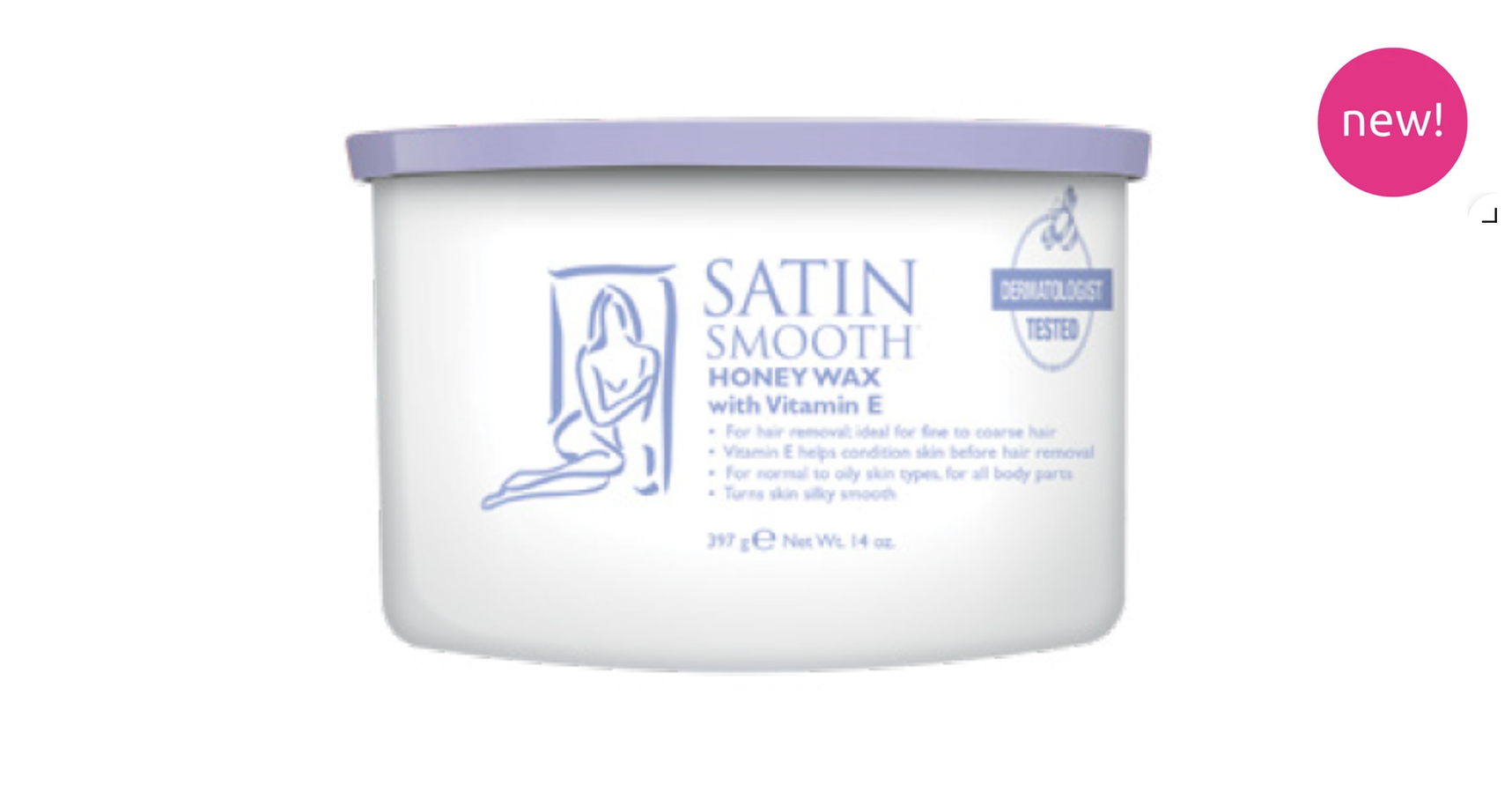 Satin Smooth Honey Wax with Vitamin E (14oz)