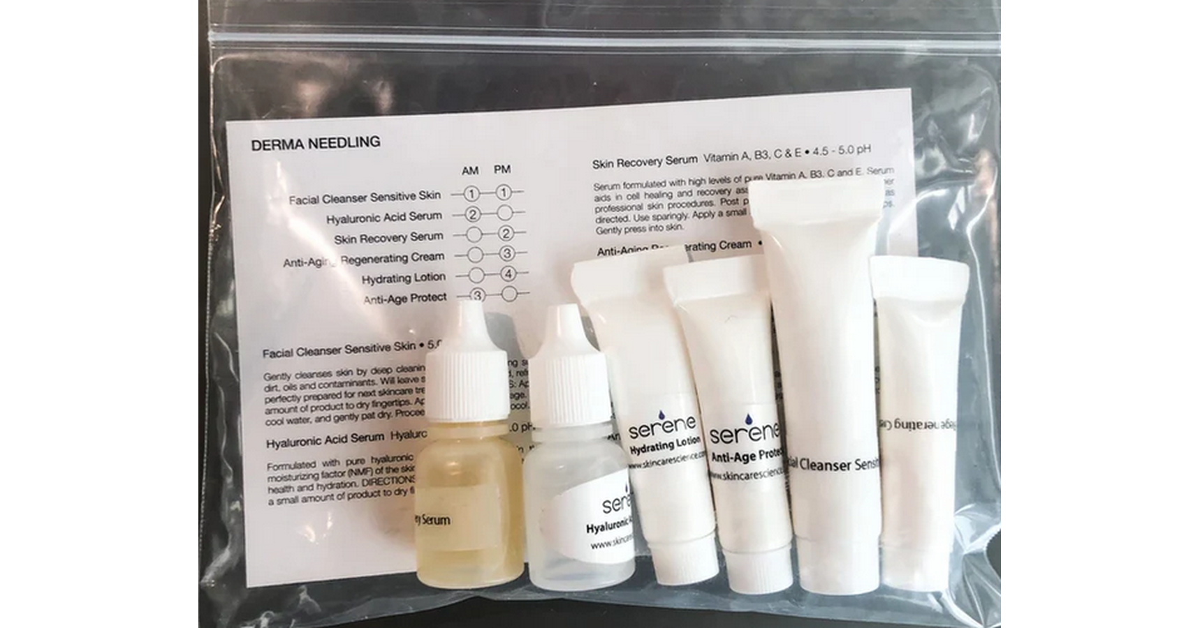 Serene Sample Post-Treatment / Derma Needling Kit