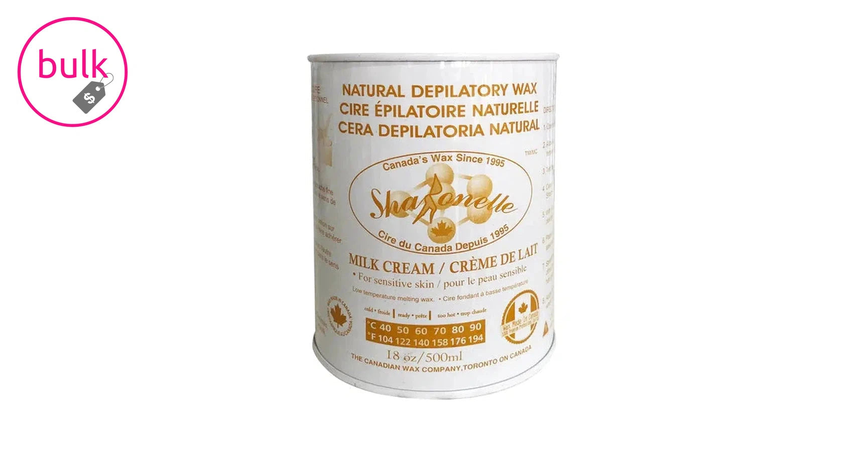 Sharonelle Soft Wax - Cream, all purpose (500ml) can