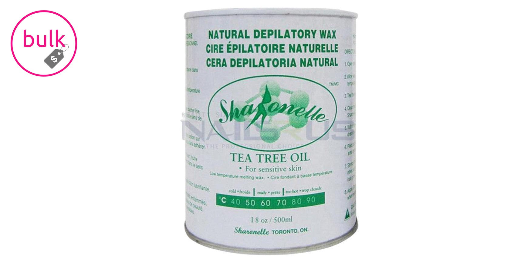 Sharonelle Soft Wax - Tea Tree Cream, sensitive (500ml) can