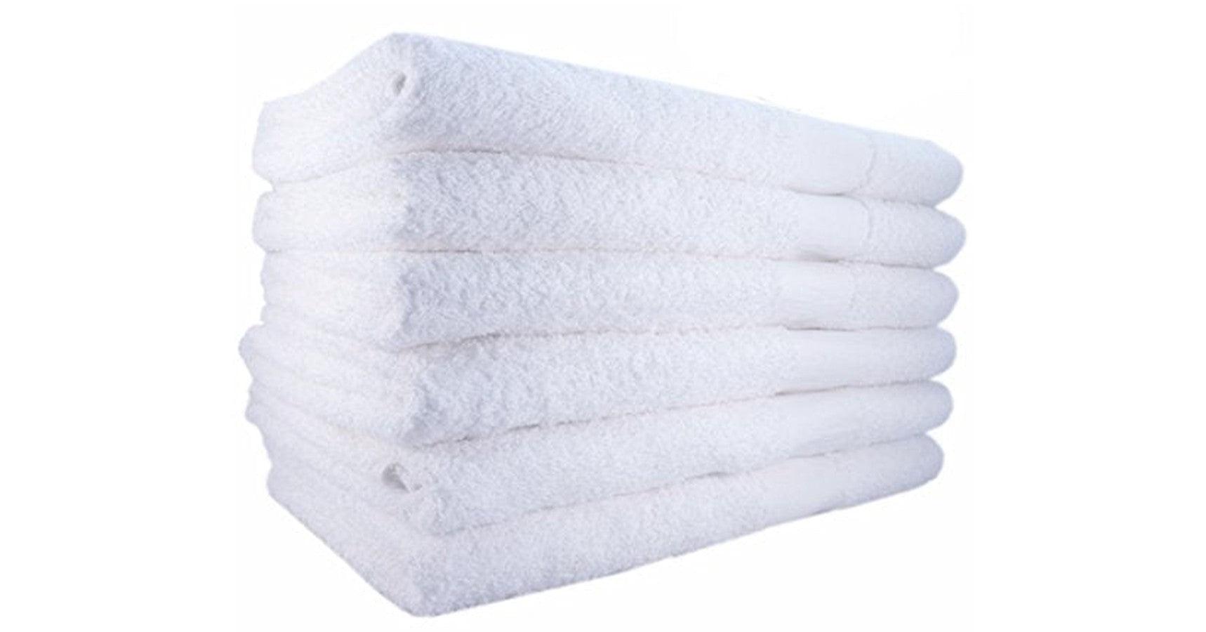 White Bath Towel. 24"x48" (1 dozen)