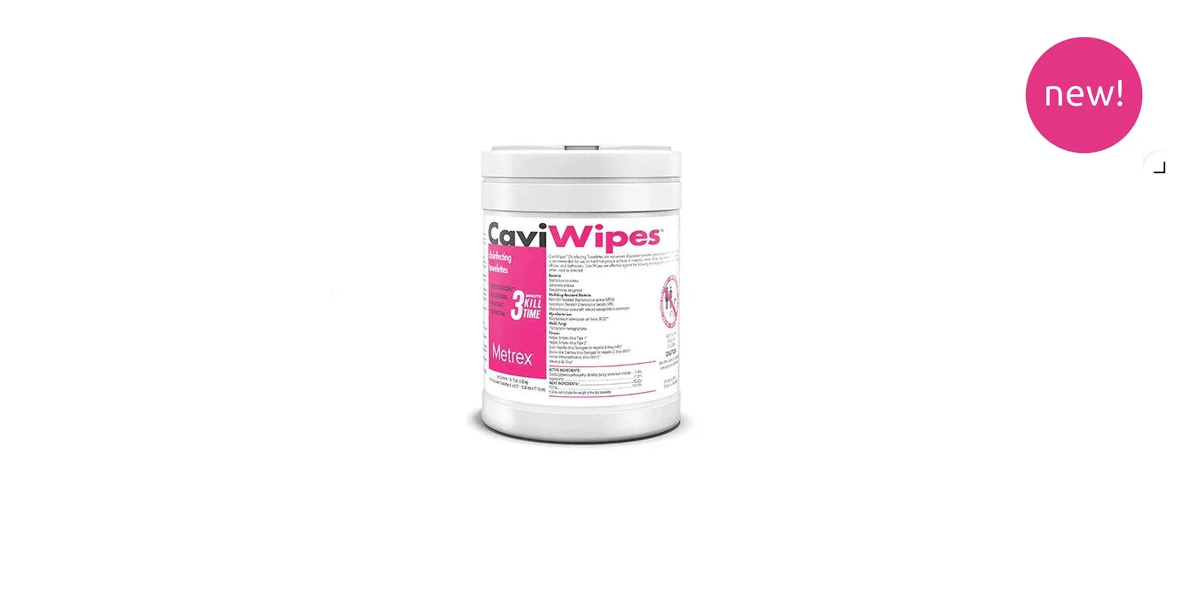 CaviCide Disinfectant Wipes (160/tub)