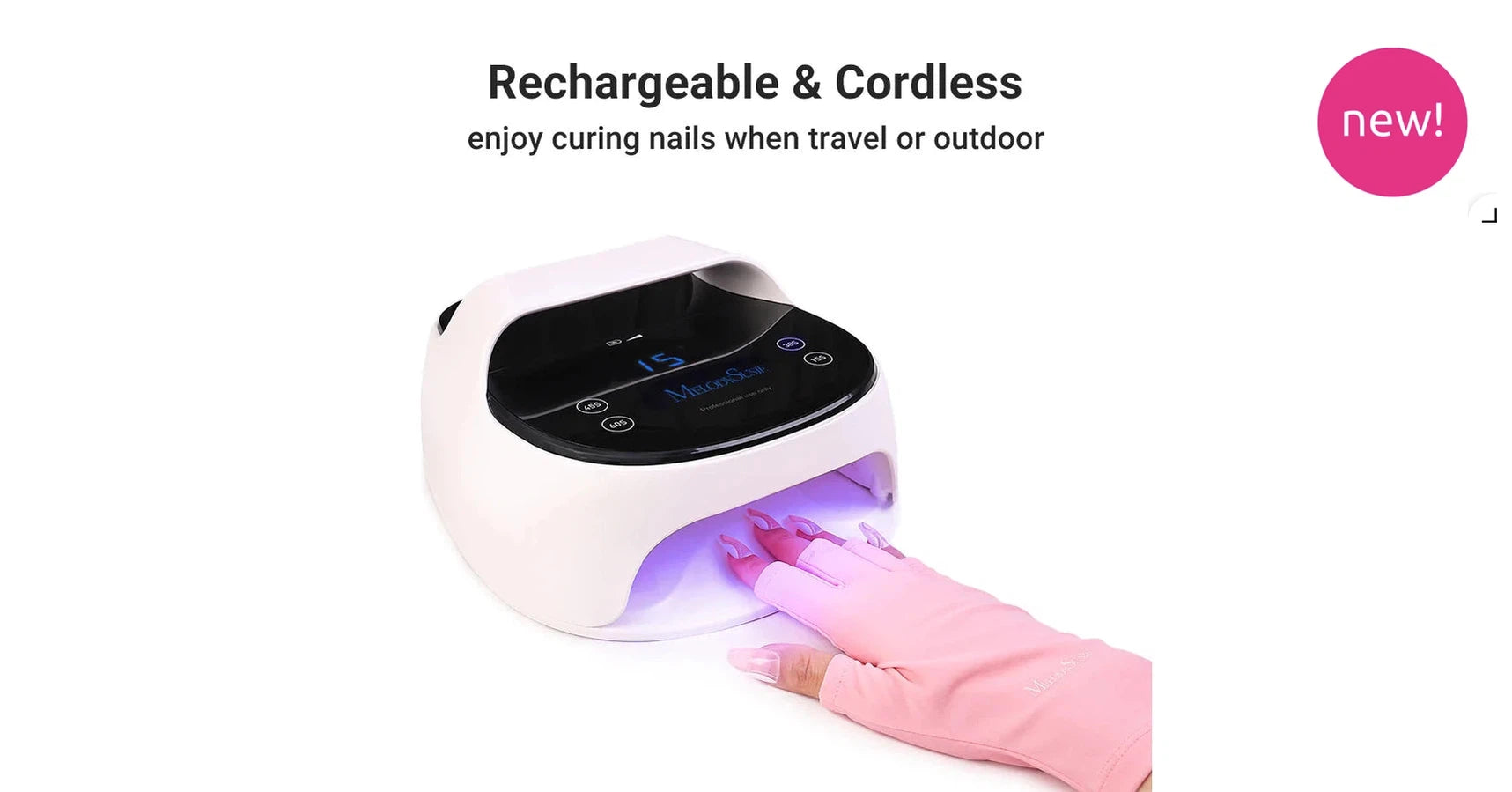 Melodysusie EOS 5 Rechargeable LED/UV Nail Lamp