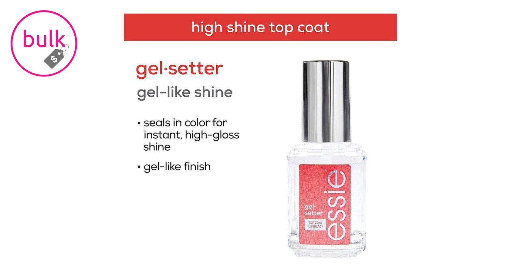 essie top coat - gel setter (13.5ml)