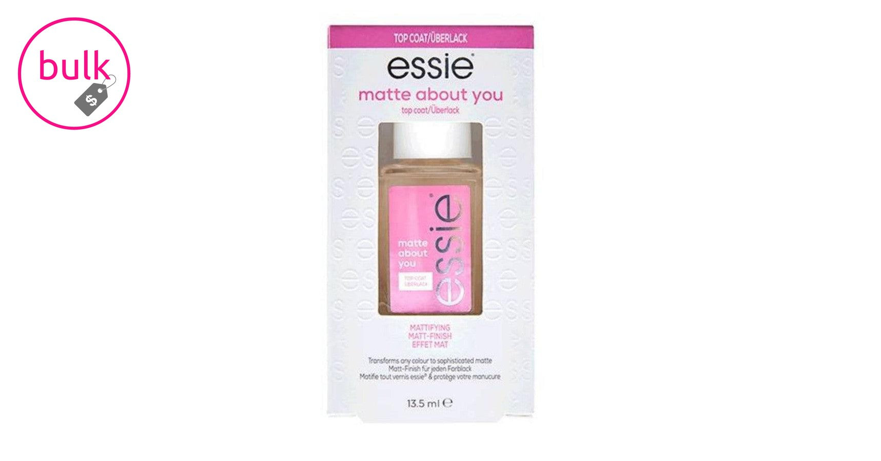 essie top coat - matte about you (13.5ml)