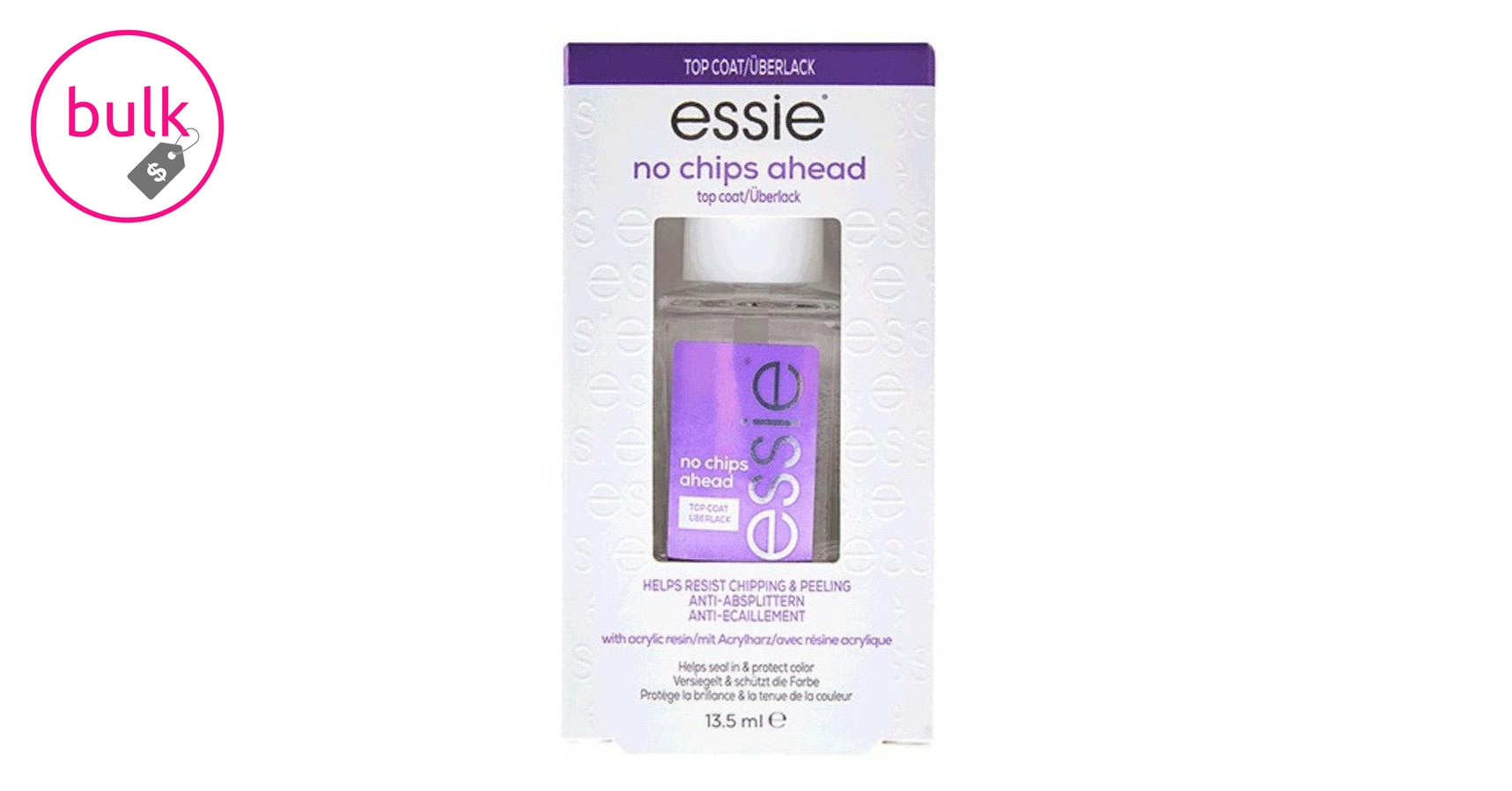 essie top coat - no chips ahead (13.5ml)