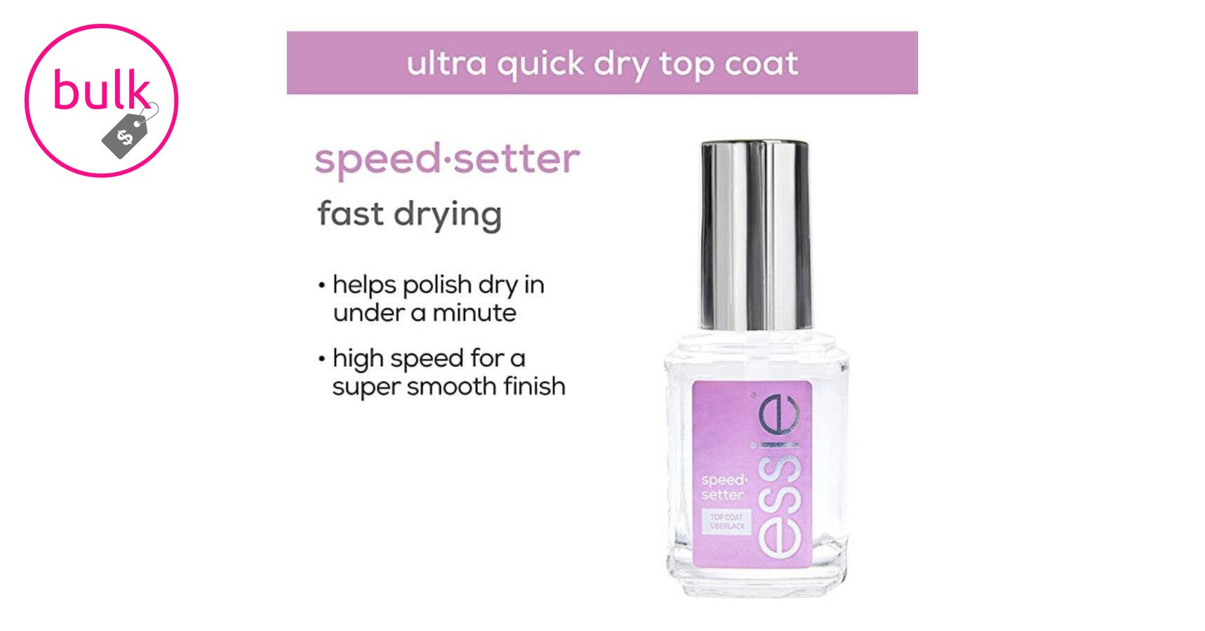 essie top coat - speed setter (13.5ml)