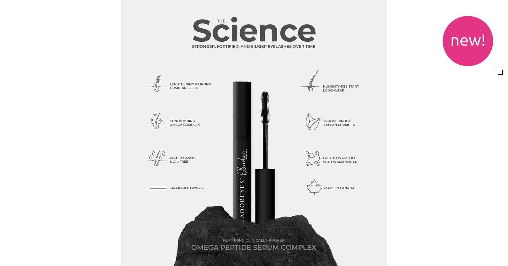 ADOREYES Obsidian Omega Complex Conditioning Mascara