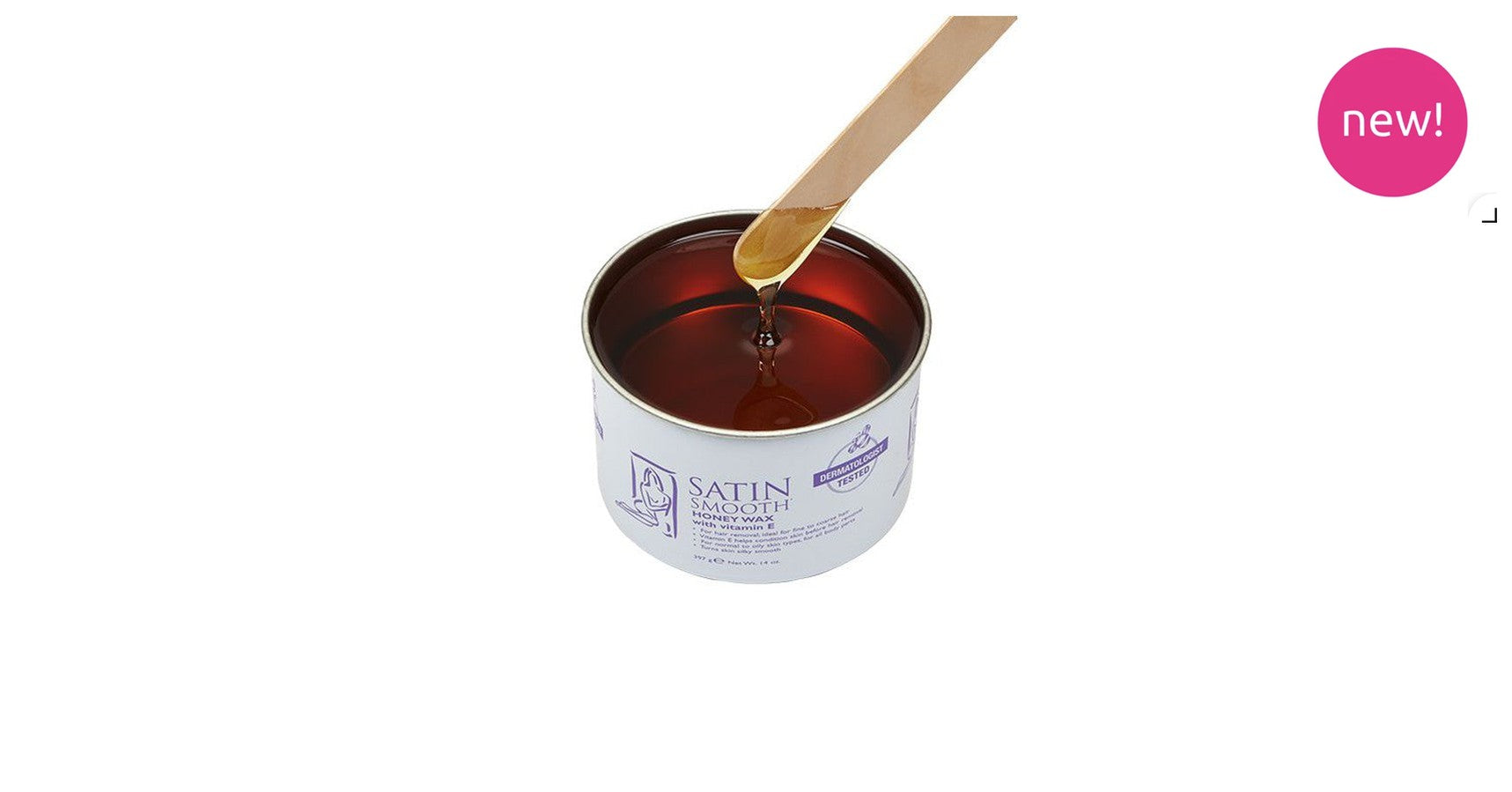 Satin Smooth Honey Wax with Vitamin E (14oz)